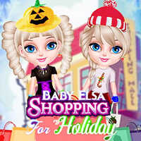 Baby Elsa Shopping For Holiday